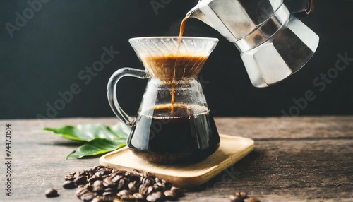 coffee black coffee drip coffee making coffee in low light black