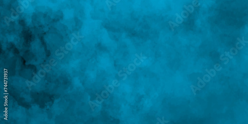 dark blue Smoke on a black background, watercolor background concept design background with smoke, watercolor painted mottled blue background with vintage marbled textured for your creative design.