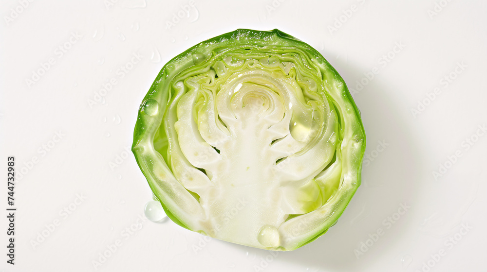 a studio photo of a single, fresh Brussels sprouts vegetable, isolated on a clear white background a studio photo of a single, fresh Brussels sprouts vegetable, isolated on a clear white background