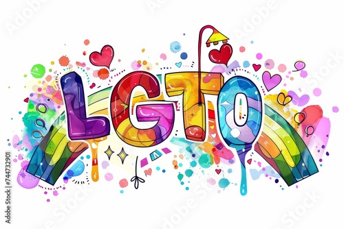 LGBTQ Pride cerulean. Rainbow gender based violence colorful rose pink diversity Flag. Gradient motley colored masculofeminine LGBT rights parade festival glistening pride community equality