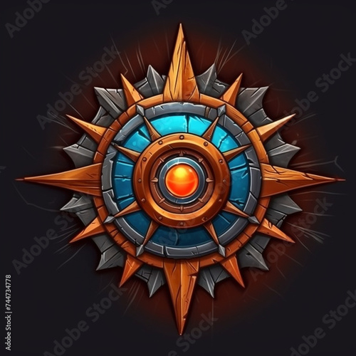 Cartoon style compass