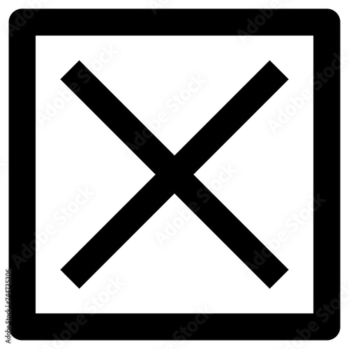 X Square Icon