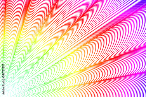 abstrac background with rainbow line vector