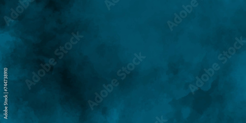 dark blue Smoke on a black background   watercolor background concept design background with smoke  watercolor painted mottled blue background with vintage marbled textured for your creative design.