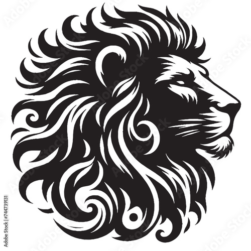 Wallpaper Mural LION SILHOUETTE Torontodigital.ca