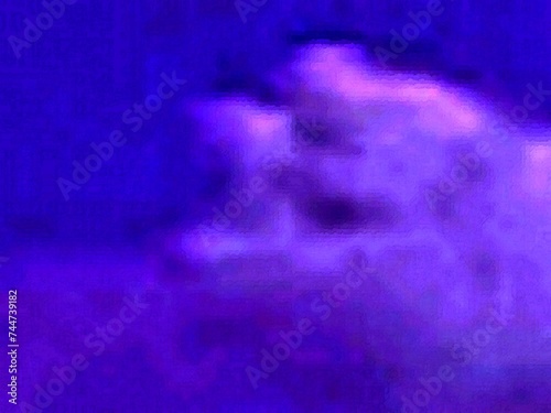Obraz na plátně Una macchia rosa chiaro su sfondo blu.