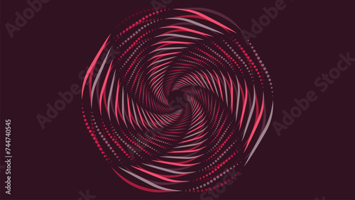 Abstract spiral round data cycle urgency vortex style creative style background.
