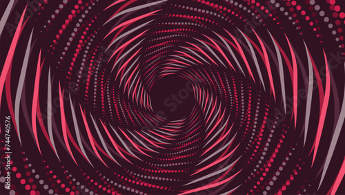 Abstract spiral round data cycle urgency vortex style creative style background.