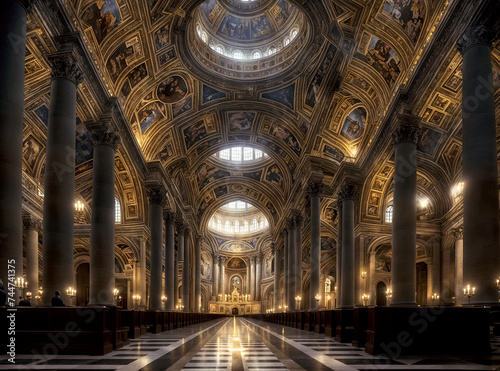 interior of the building Vatican  Italy  Rome 