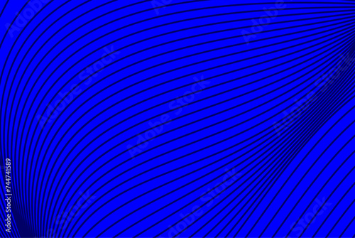 blue color background with abstract lines vector