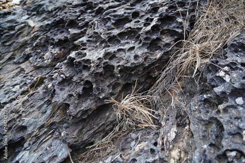 Obraz na płótnie The natural texture of rock, stone, and earth. Background for the design. w salonie