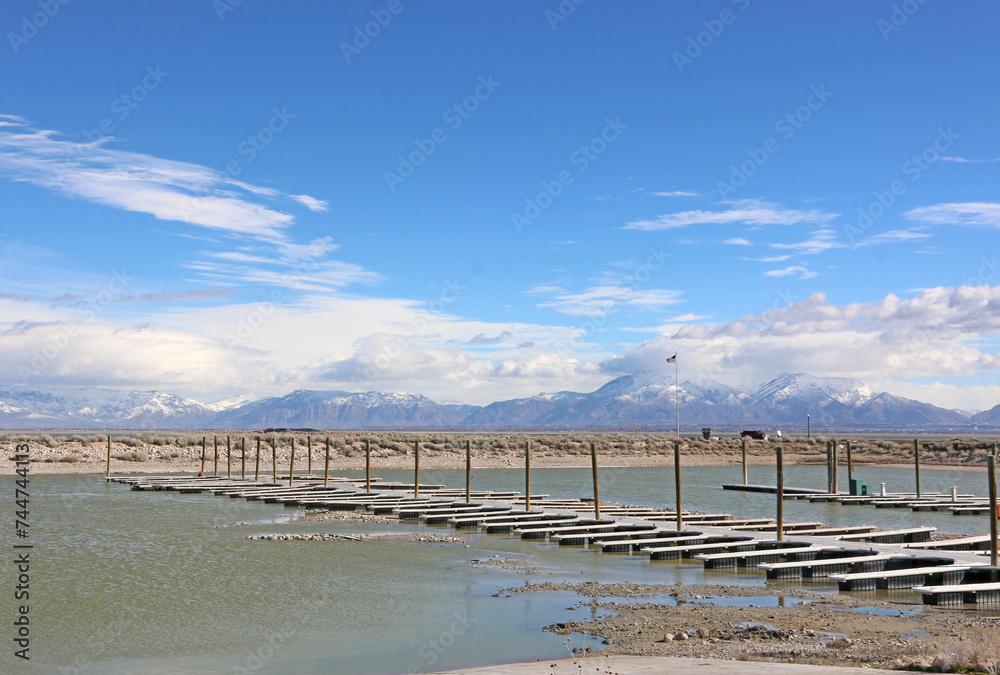 	
Harbour of Antelope Island in the Salt Lake, Utah