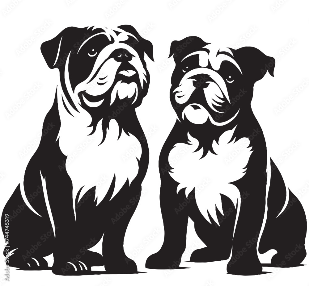 Fototapeta premium DOG SILHOUETTE