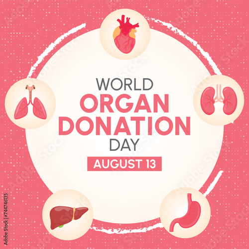Vector illustration for World Organ Donation Day