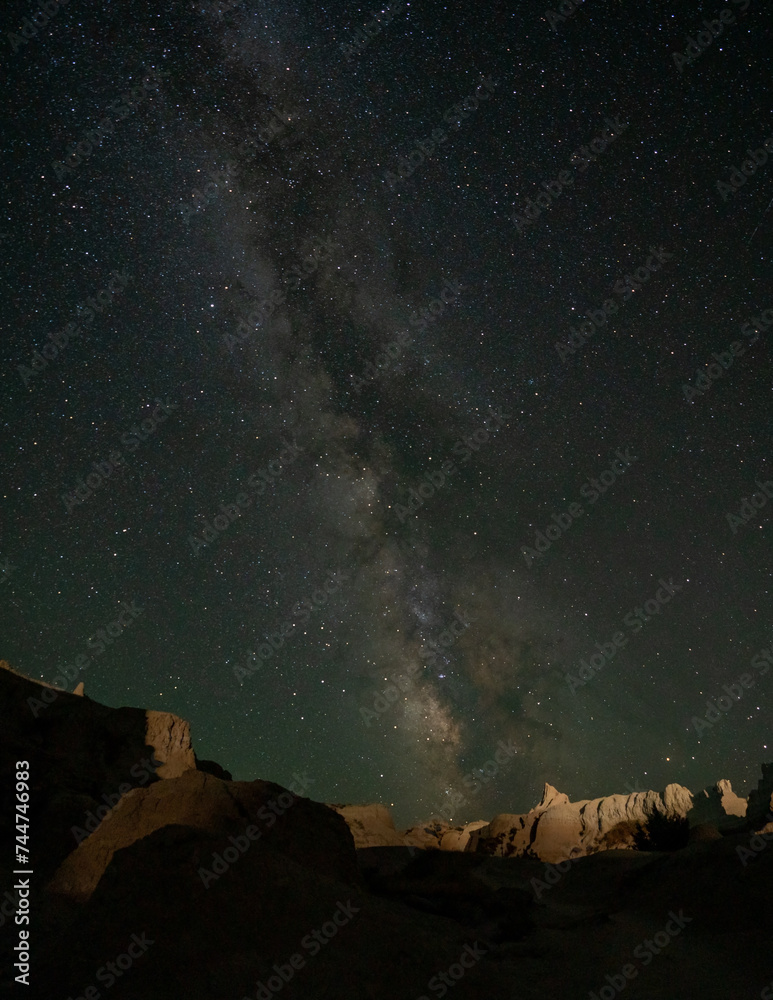 Milky Way over the Badlands