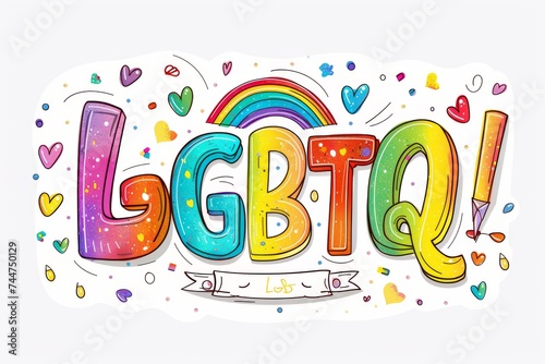 LGBTQ Pride conceptual art. Rainbow selling factor colorful empathy diversity Flag. Gradient motley colored racial equality LGBT rights parade festival cooperative diverse gender illustration