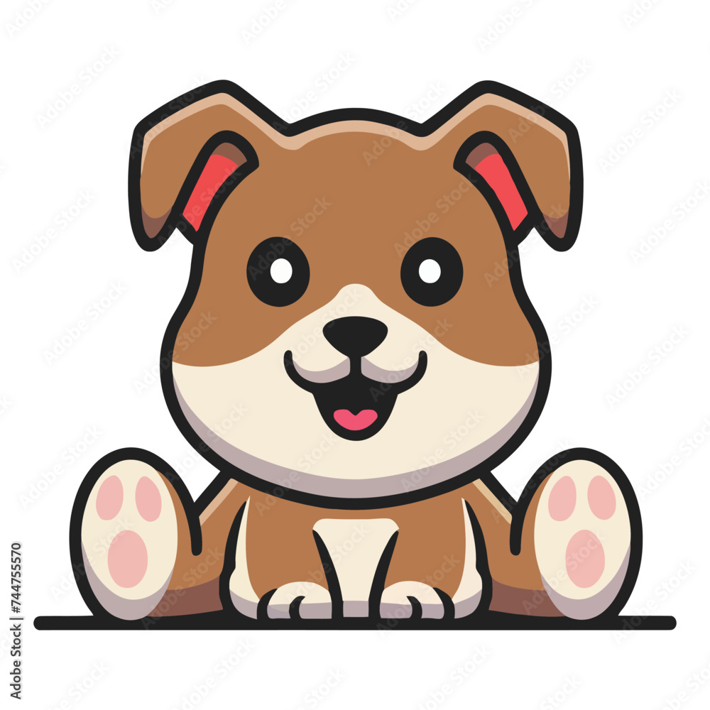Obraz premium cute cat or kitten Animal meow, cartoon pets exact vector collection Illustration 