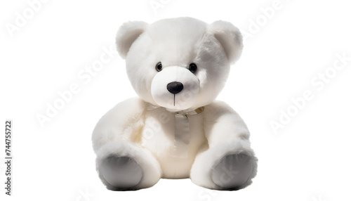 Teddy bear isolated on a transparent background.