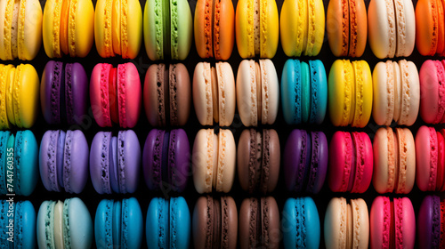 A Rainbow of French Macarons