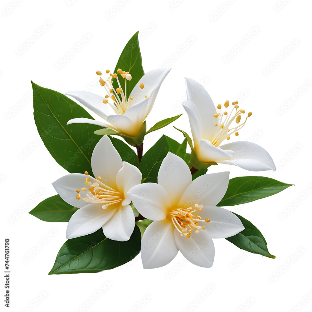 Jasmine image isolated on a transparent background PNG photo