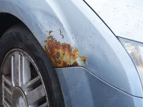 Rust On The Wheel Arch Of A Modern Car