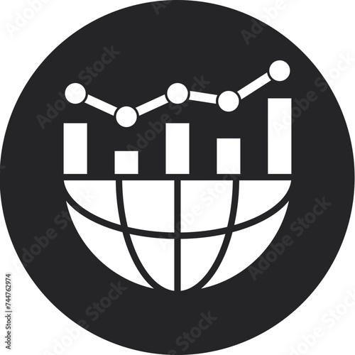 Metrics  Glyph Circle Icon