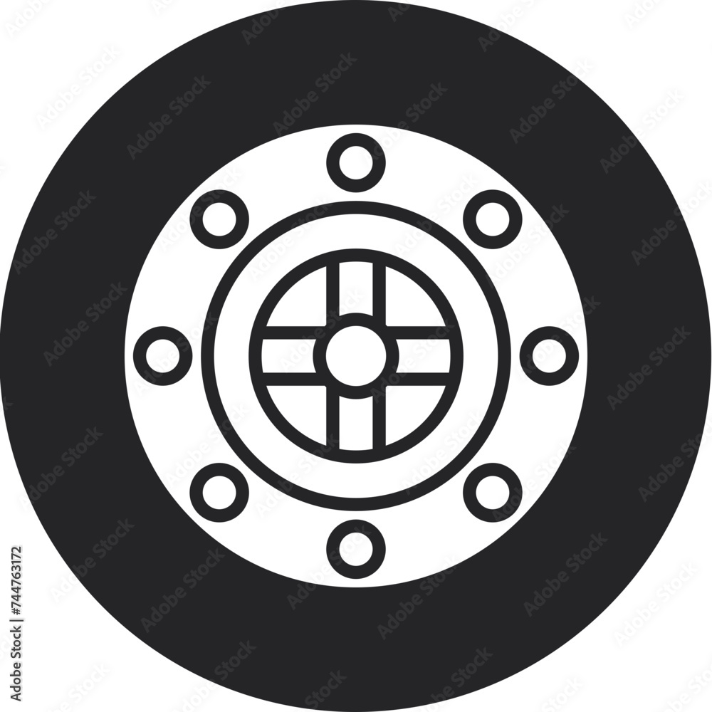 Obraz premium 5d Optical Glyph Circle Icon