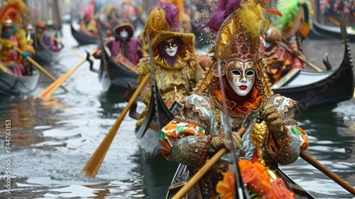 Gondola Parades on the Grand Canal