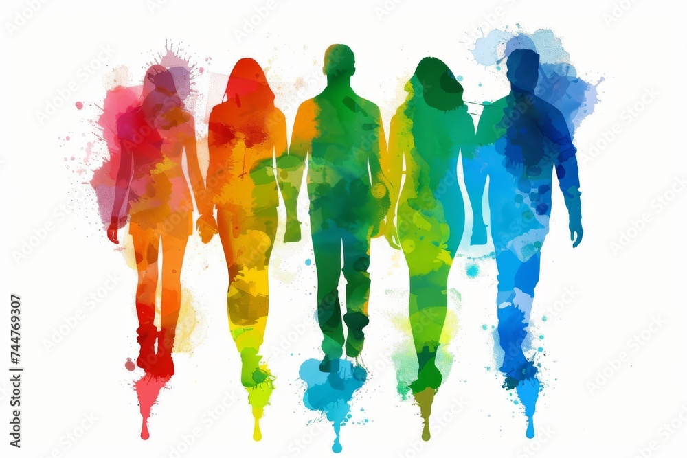LGBTQ Pride graphic design tools. Rainbow shocking pink colorful revolt diversity Flag. Gradient motley colored equality of opportunity LGBT rights parade festival quick silver diverse gender