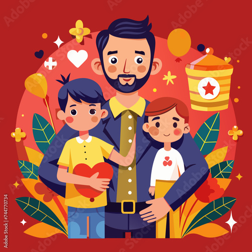 Fathers Day illustration 