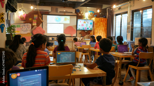 A coding workshop where kids learn basic programming concepts through fun games and activities — Love and Respect, Care and Development, Recognition and Perfection