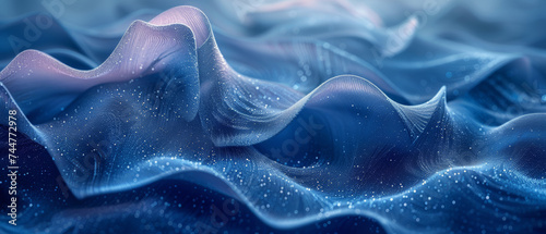 Computer Generated Image of Waves and Bubbles