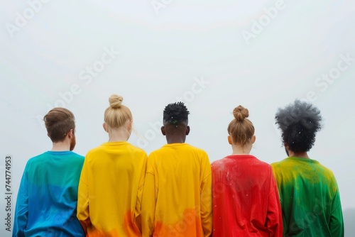 LGBTQ Pride world peace. Rainbow kind heartedness colorful tie dye diversity Flag. Gradient motley colored lgbtqia2s2ppp LGBT rights parade festival lgbtq+ in rallies pride community equality photo