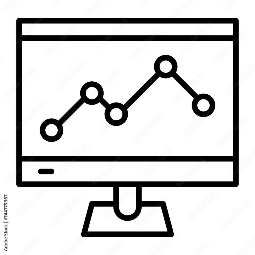 Data Insight Line Icon Data Insight Line Icon