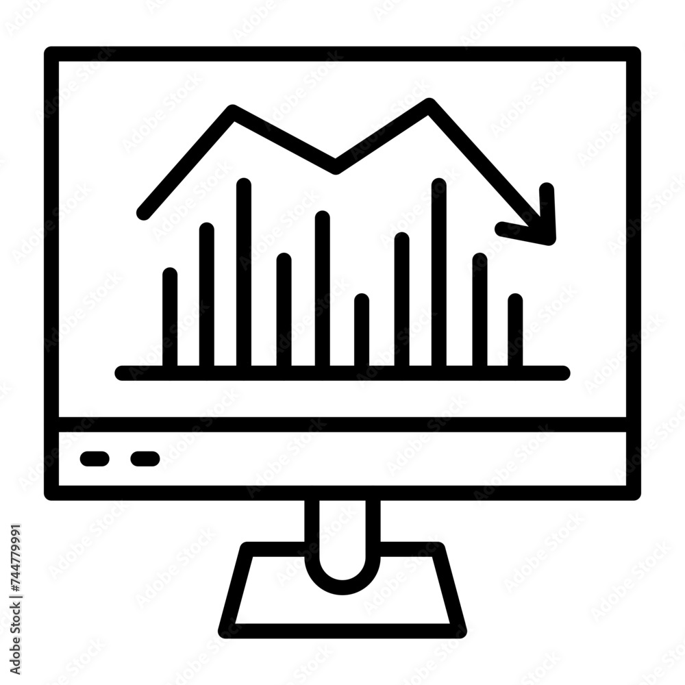 Data Information Line Icon Data Information Line Icon