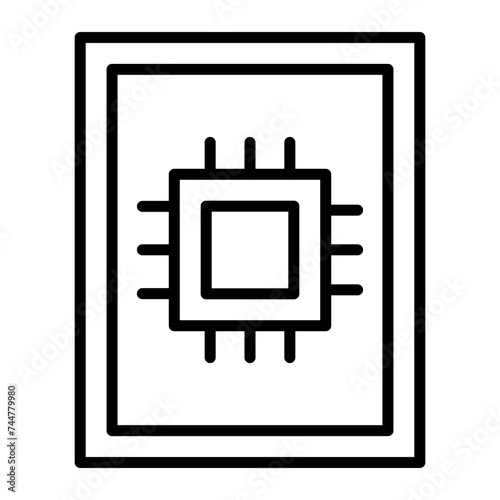 Data Interpretation Line Icon