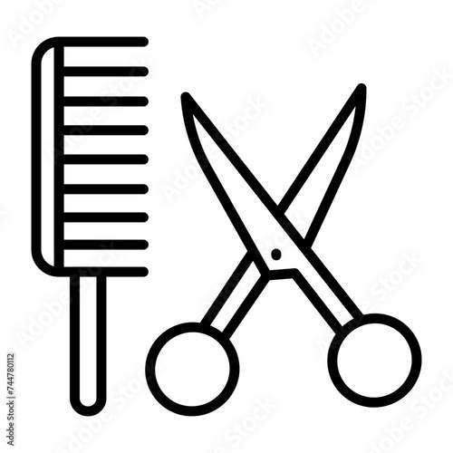 Hairdresser Line Icon