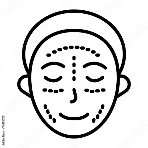 Plastic Surgery Line Icon