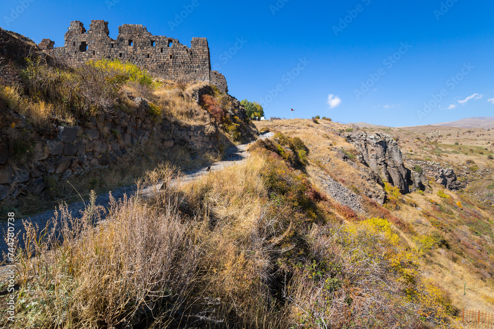 Ruins of Amberd, a 10th-century fortress located on the slopes of Mount Aragats Ruins of Amberd, a 10th-century fortress located on the slopes of Mount Aragats