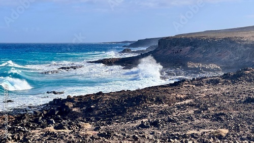 beach and sea fuerteventura islas canarias photo