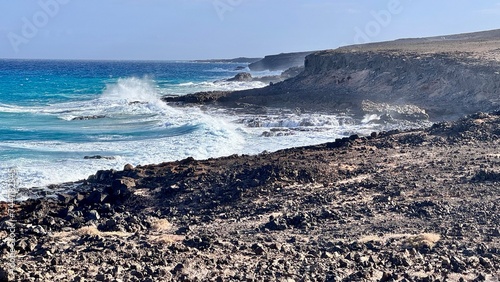 beach and sea fuerteventura islas canarias photo