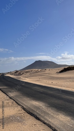 road to nowhere fuerteventura canarias islas photo