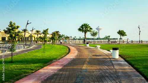 Wonderful Morning view in Al khobar Corniche-Saudi Arabia. If you are looking for a relaxing place to enjoy nature and fresh air in Al Khobar, you might want to visit the Al Khobar Park.