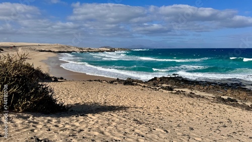 beach and sea fuerteventura islas canarias photo