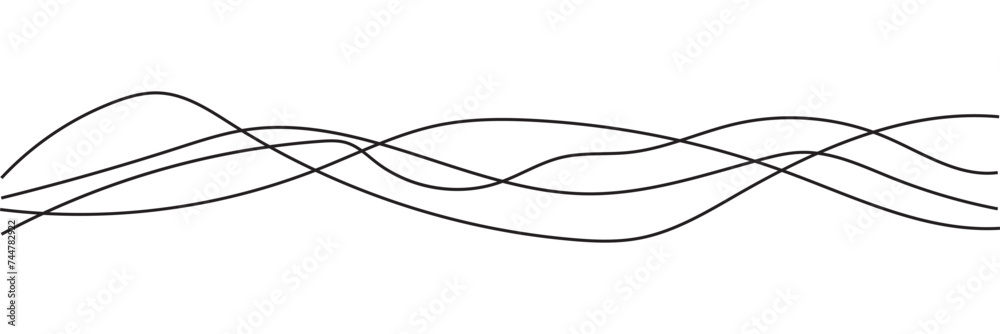 Thin line wavy abstract vector background. Thin line wavy abstract vector background.