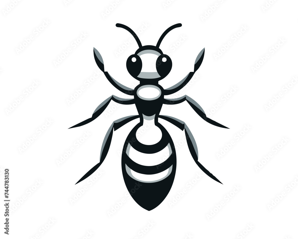 Ant Logo Design template. Vector Illustration Ant Logo Design template. Vector Illustration