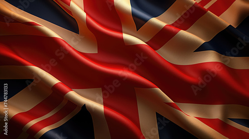 British flag wavy in the wind, symbolism