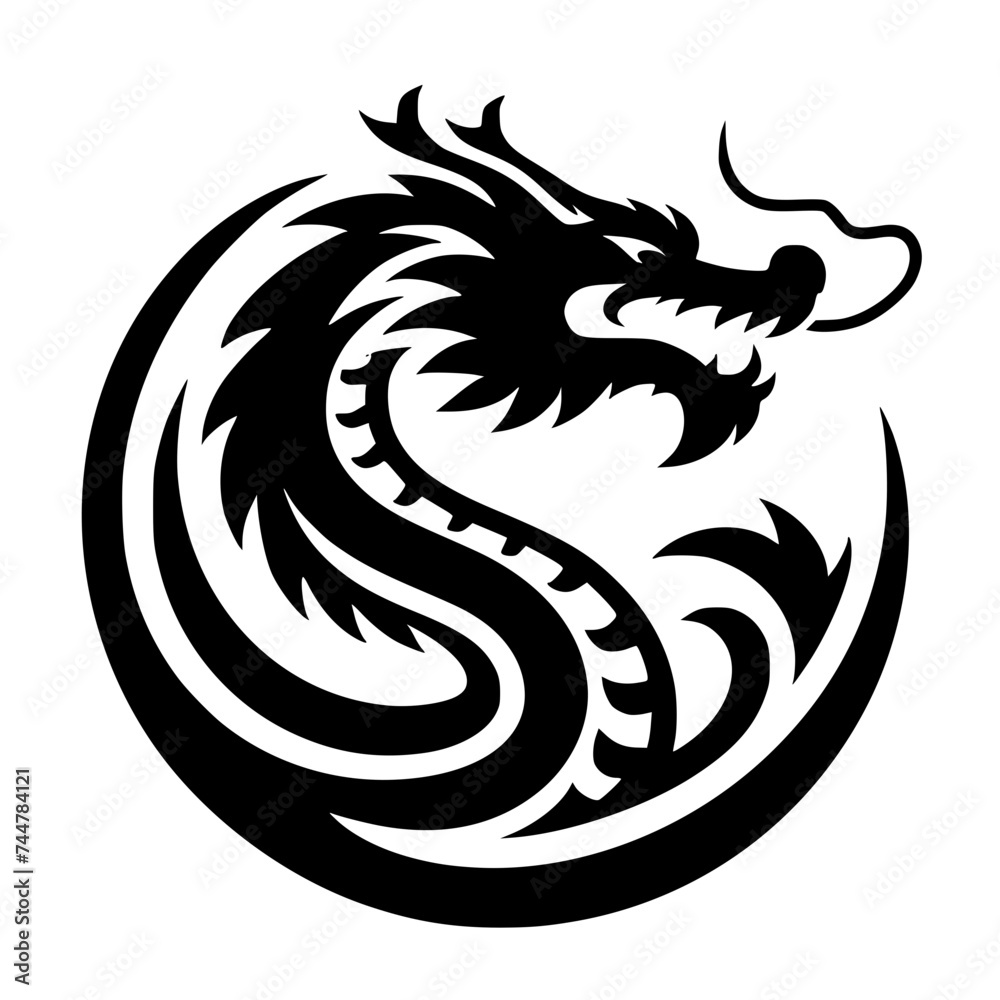 black dragon logo black dragon logo