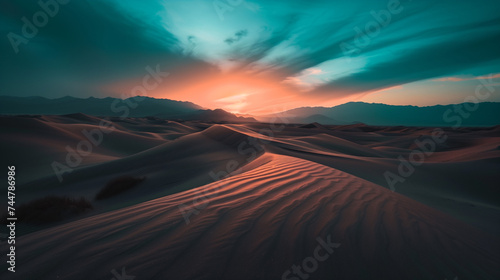 Dusk Embrace  Serenity Amongst the Sands