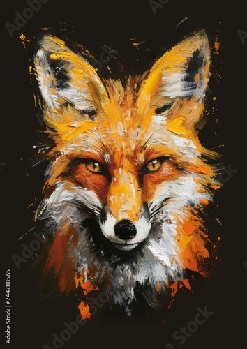 a head of a fox  © Rafa